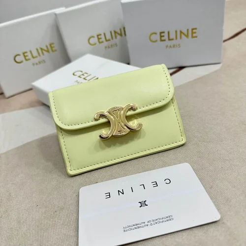 11 Celine Women's Wallet Luxury Leather Triomphe Designer