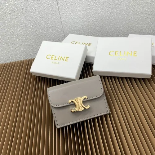 11 Celine Women's Wallet Luxury Leather Triomphe Designer