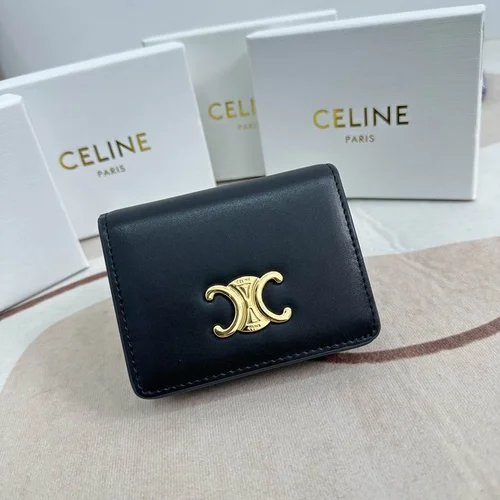 11 Celine Women's Wallet Luxury Leather Triomphe Designer
