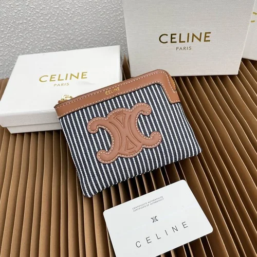 11 Celine Women's Wallet Luxury Leather Triomphe Designer