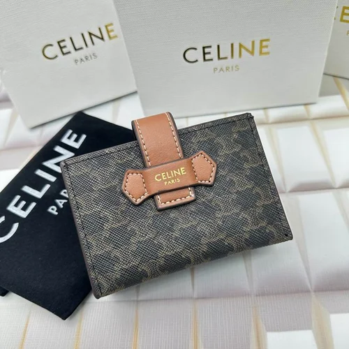11 Celine Women's Wallet Luxury Leather Triomphe Designer