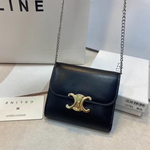 11 Celine Women's Wallet Luxury Leather Triomphe Designer