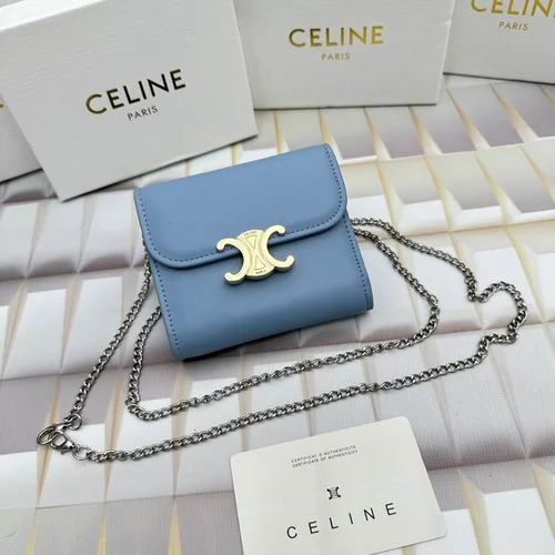 11 Celine Women's Wallet Luxury Leather Triomphe Designer