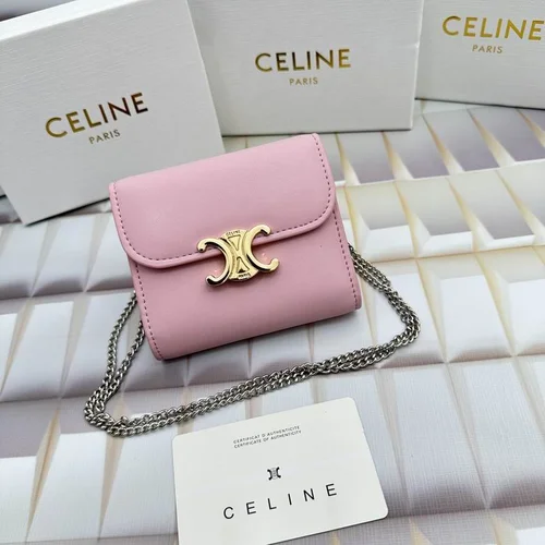 11 Celine Women's Wallet Luxury Leather Triomphe Designer