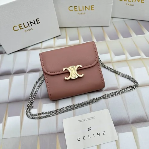 11 Celine Women's Wallet Luxury Leather Triomphe Designer