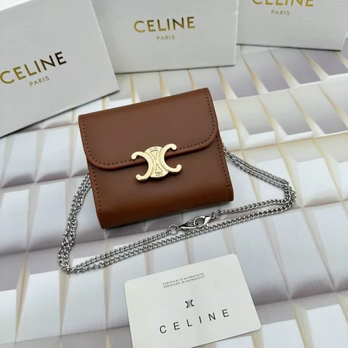 11 Celine Women's Wallet Luxury Leather Triomphe Designer