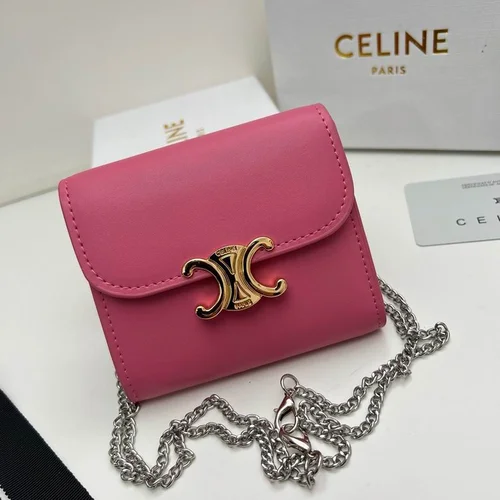 11 Celine Women's Wallet Luxury Leather Triomphe Designer