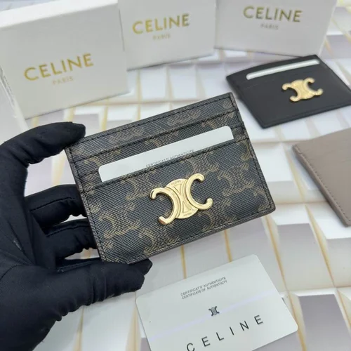 11 Celine Women's Wallet Luxury Leather Triomphe Designer