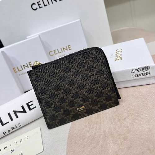 11 Celine Women's Wallet Luxury Leather Triomphe Designer