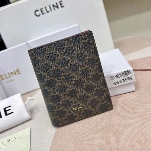 11 Celine Women's Wallet Luxury Leather Triomphe Designer