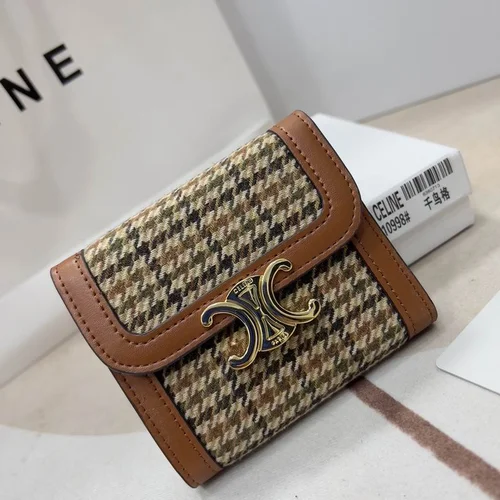 11 Celine Women's Wallet Luxury Leather Triomphe Designer