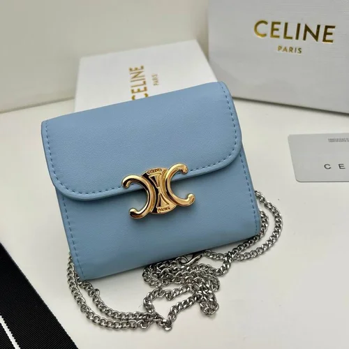 11 Celine Women's Wallet Luxury Leather Triomphe Designer