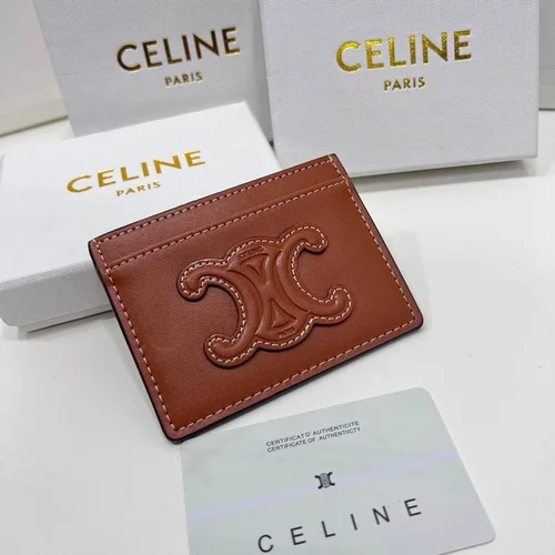 11 Celine Women's Wallet Luxury Leather Triomphe Designer
