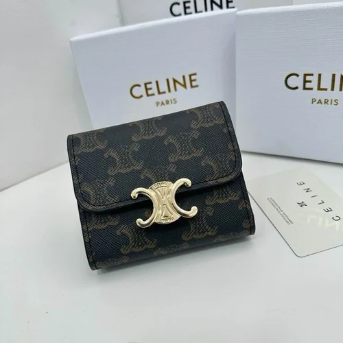 11 Celine Women's Wallet Luxury Leather Triomphe Designer