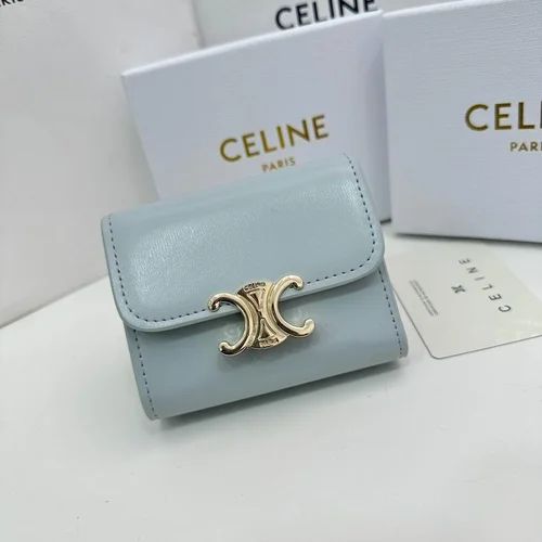 11 Celine Women's Wallet Luxury Leather Triomphe Designer