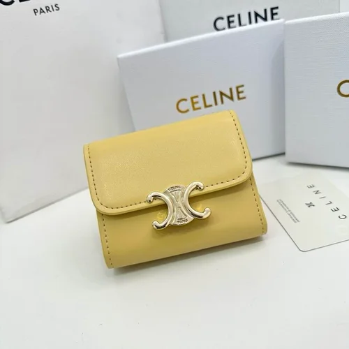 11 Celine Women's Wallet Luxury Leather Triomphe Designer