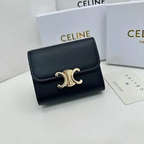 11 Celine Women's Wallet Luxury Leather Triomphe Designer