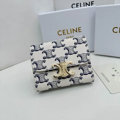 11 Celine Women's Wallet Luxury Leather Triomphe Designer