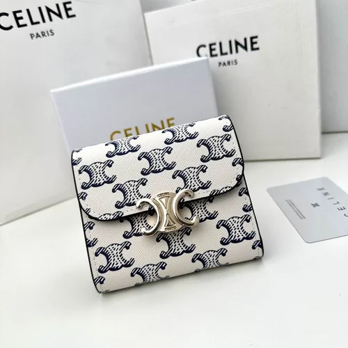 11 Celine Women's Wallet Luxury Leather Triomphe Designer