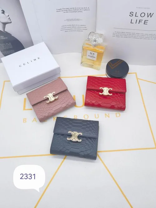 11 Celine Women's Wallet Luxury Leather Triomphe Designer