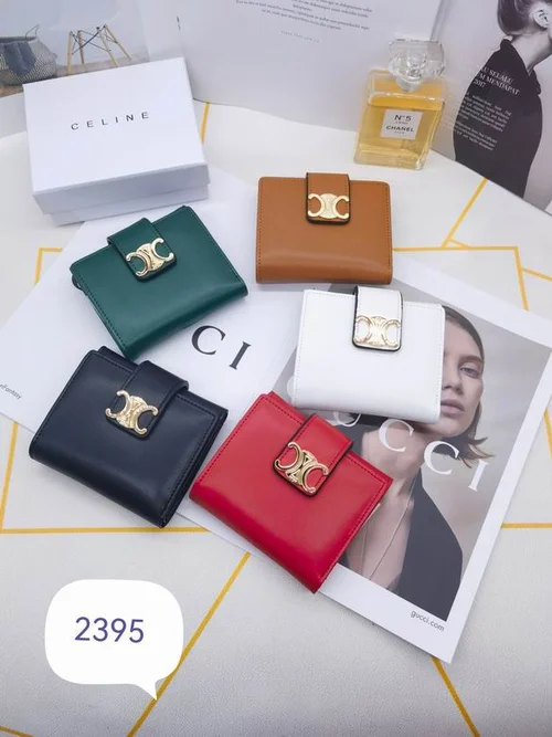 11 Celine Women's Wallet Luxury Leather Triomphe Designer