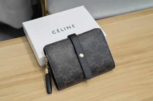 11 Celine Women's Wallet Luxury Leather Triomphe Designer