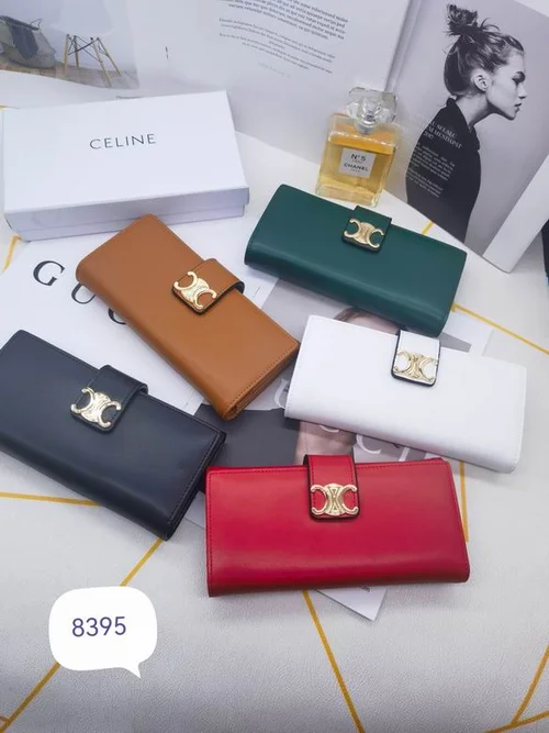 11 Celine Women's Wallet Luxury Leather Triomphe Designer