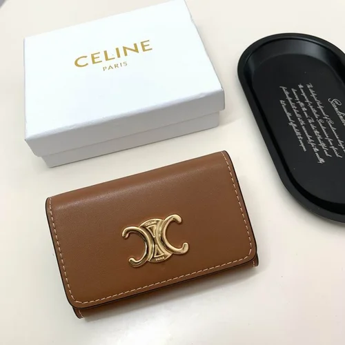 11 Celine Women's Wallet Luxury Leather Triomphe Designer