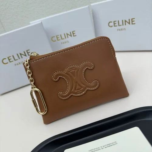 11 Celine Women's Wallet Luxury Leather Triomphe Designer