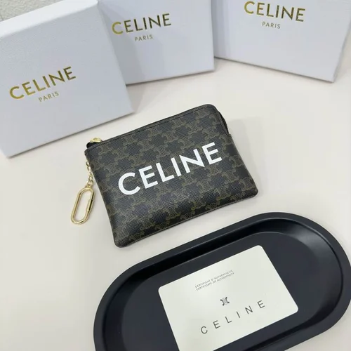 11 Celine Women's Wallet Luxury Leather Triomphe Designer