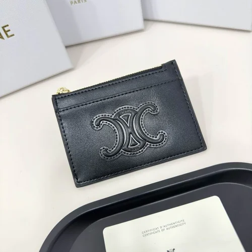 11 Celine Women's Wallet Luxury Leather Triomphe Designer