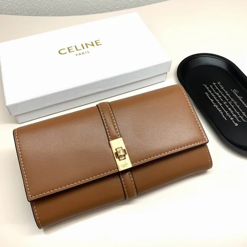 11 Celine Women's Wallet Luxury Leather Triomphe Designer