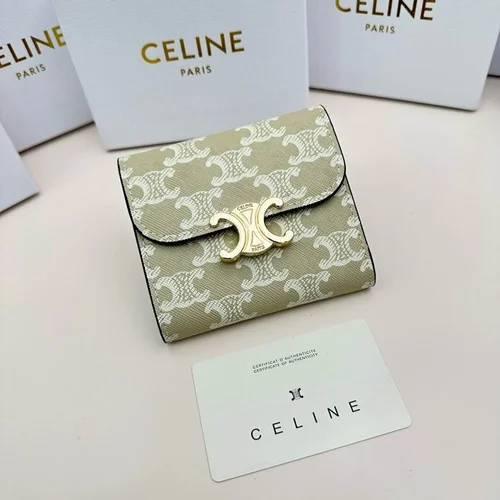 11 Celine Women's Wallet Luxury Leather Triomphe Designer