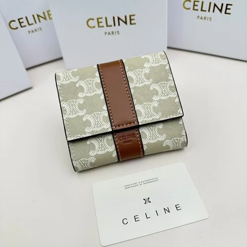 11 Celine Women's Wallet Luxury Leather Triomphe Designer