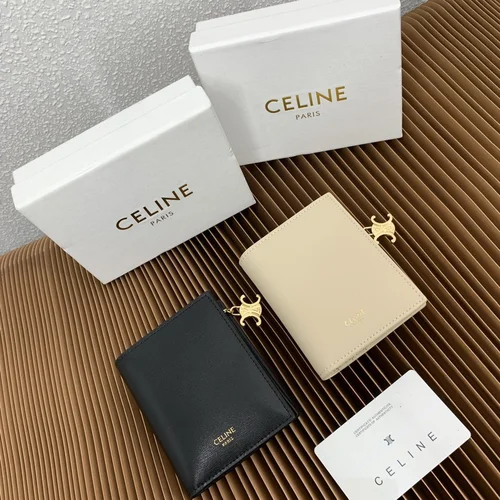11 Celine Women's Wallet Luxury Leather Triomphe Designer