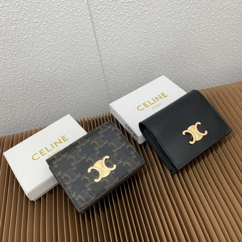 11 Celine Women's Wallet Luxury Leather Triomphe Designer