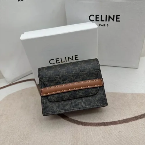 11 Celine Women's Wallet Luxury Leather Triomphe Designer