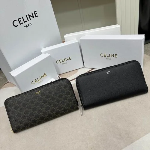 11 Celine Women's Wallet Luxury Leather Triomphe Designer