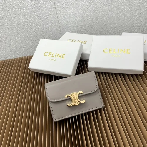11 Celine Women's Wallet Luxury Leather Triomphe Designer