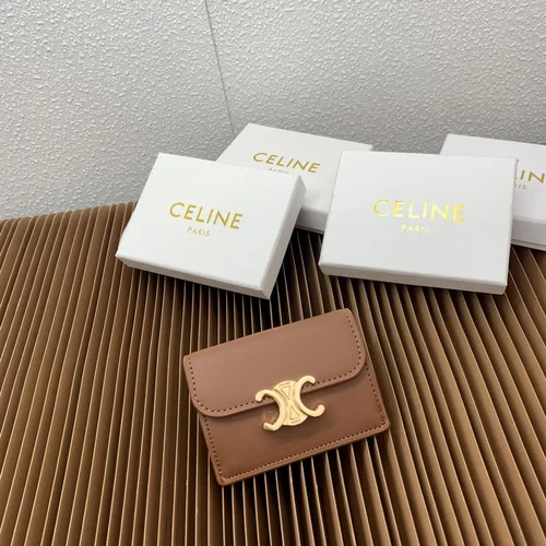 11 Celine Women's Wallet Luxury Leather Triomphe Designer