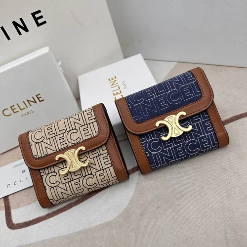 11 Celine Women's Wallet Luxury Leather Triomphe Designer