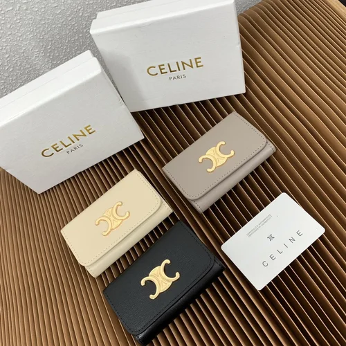 11 Celine Women's Wallet Luxury Leather Triomphe Designer
