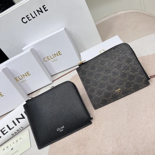 11 Celine Women's Wallet Luxury Leather Triomphe Designer