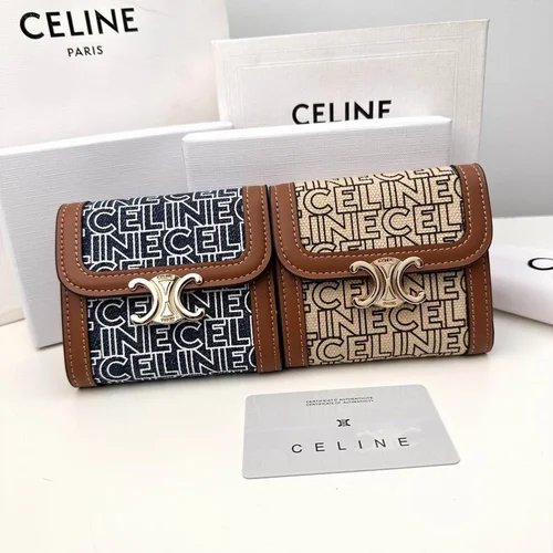 11 Celine Women's Wallet Luxury Leather Triomphe Designer