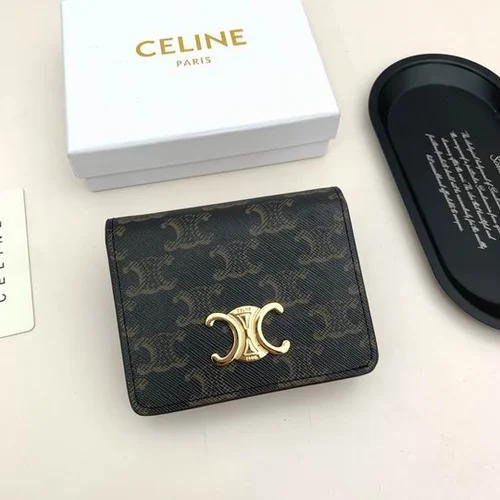 11 Celine Women's Wallet Luxury Leather Triomphe Designer