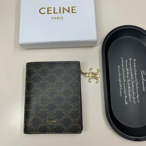 11 Celine Women's Wallet Luxury Leather Triomphe Designer