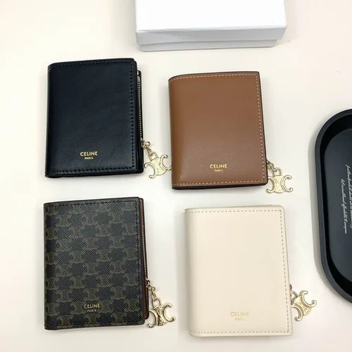 11 Celine Women's Wallet Luxury Leather Triomphe Designer