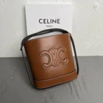 11 Celine Cuir Triomphe Bucket Bag Medium Women Luxury Canvas