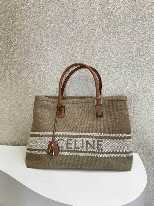 11 Celine Cuir Triomphe Bucket Bag Medium Women Luxury Canvas