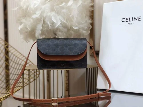 Celine Cuir Triomphe Original Large Shoulder Bag Authentic Luxury